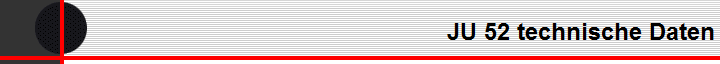 JU 52 technische Daten