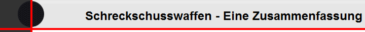 Schreckschusswaffen - Eine Zusammenfassung